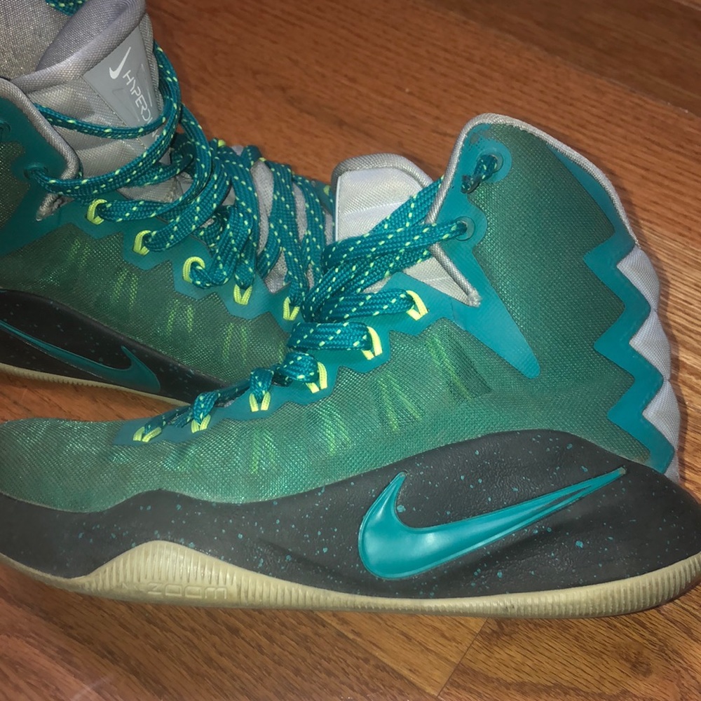 A pair of 2016 custom hyperdunks.